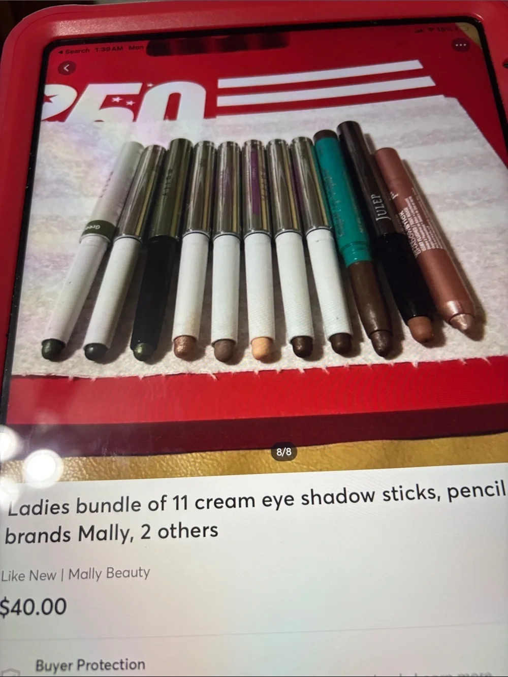 Ladies lot of 11 eye shadow cremes shadow sticks